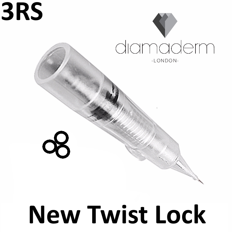 Diamaderm Round Shader Needles Twist 10pc 3RS