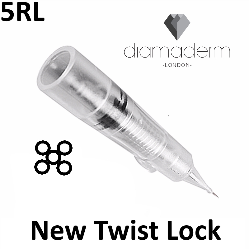 Diamaderm Round Liners Needles Twist 10pc 5RL