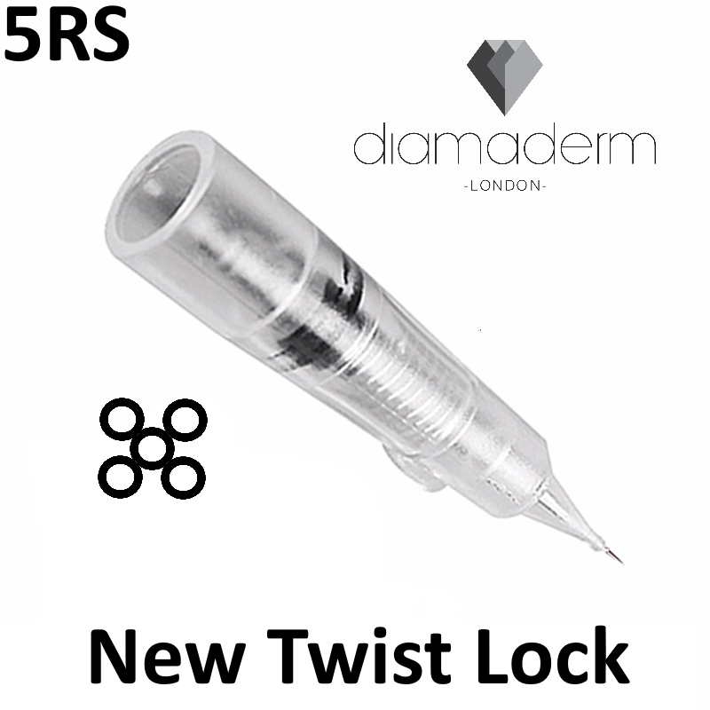 Diamaderm Round Shader Needles Twist 10pc 5RS