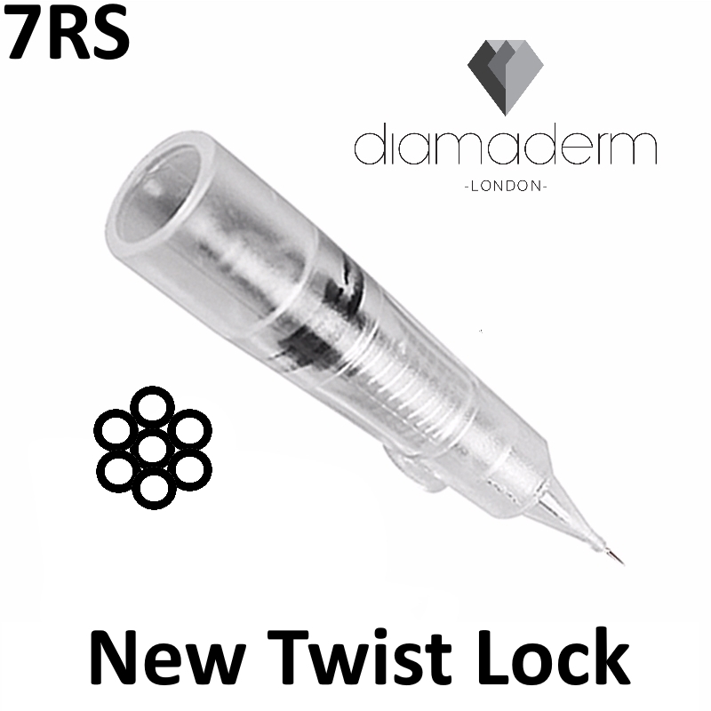 Diamaderm Round Shader Needles Twist 10pc 7RS
