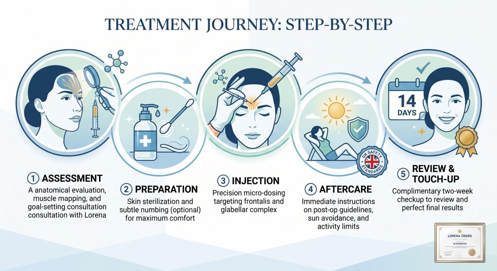 steps in botox application خطوات تطبيق البوتوكس