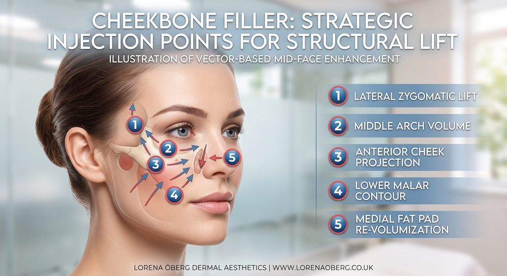 حقن حشو عظام الخد في الغردقة، حقن حشو الخدين العاليين How filler is placed in the cheek bones in order to get a lift in the face in Hurghada