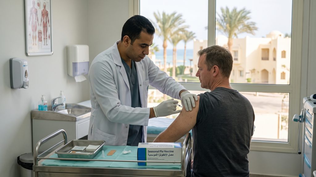 Flu injections Hurghada , for El Gouna, Sal Hasheesh Soma Bay